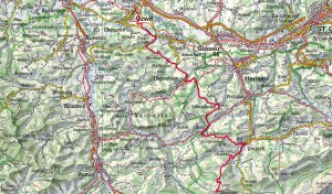 Hochalp Strecke ganz